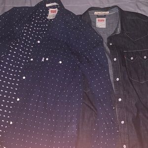 Two Levi’s western shirts